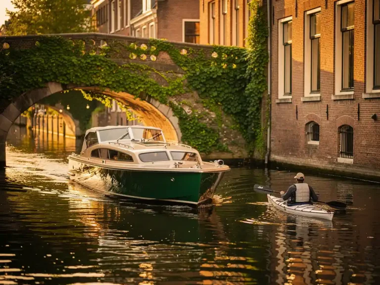 How does a boat tour in Haarlem differ from a kayak tour through the canals?